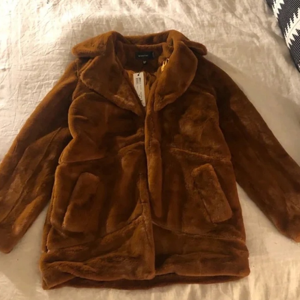 MinkPink Faux Fur Coat
